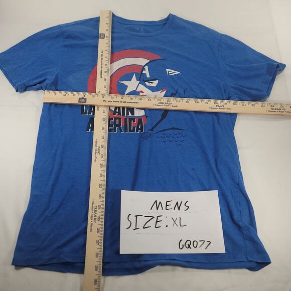 Marvel Captain America Gap Graphic Crew Neck Casual T Shirt Mens Size XL Blue - Picture 6 of 9